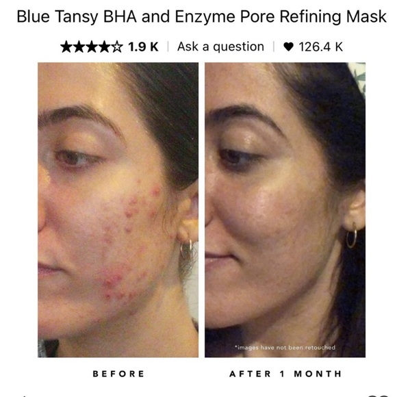 🆕 HERBIVORE Blue Tansy Invisible Pores Resurfacing Clarity Face Mask BOTANICALS - Picture 4 of 8